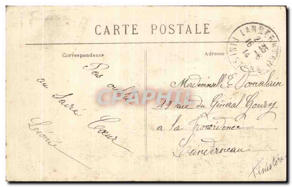 CPA Montmartre La Maison au Toit de Chaume Sacre Coeur  — Rückseite