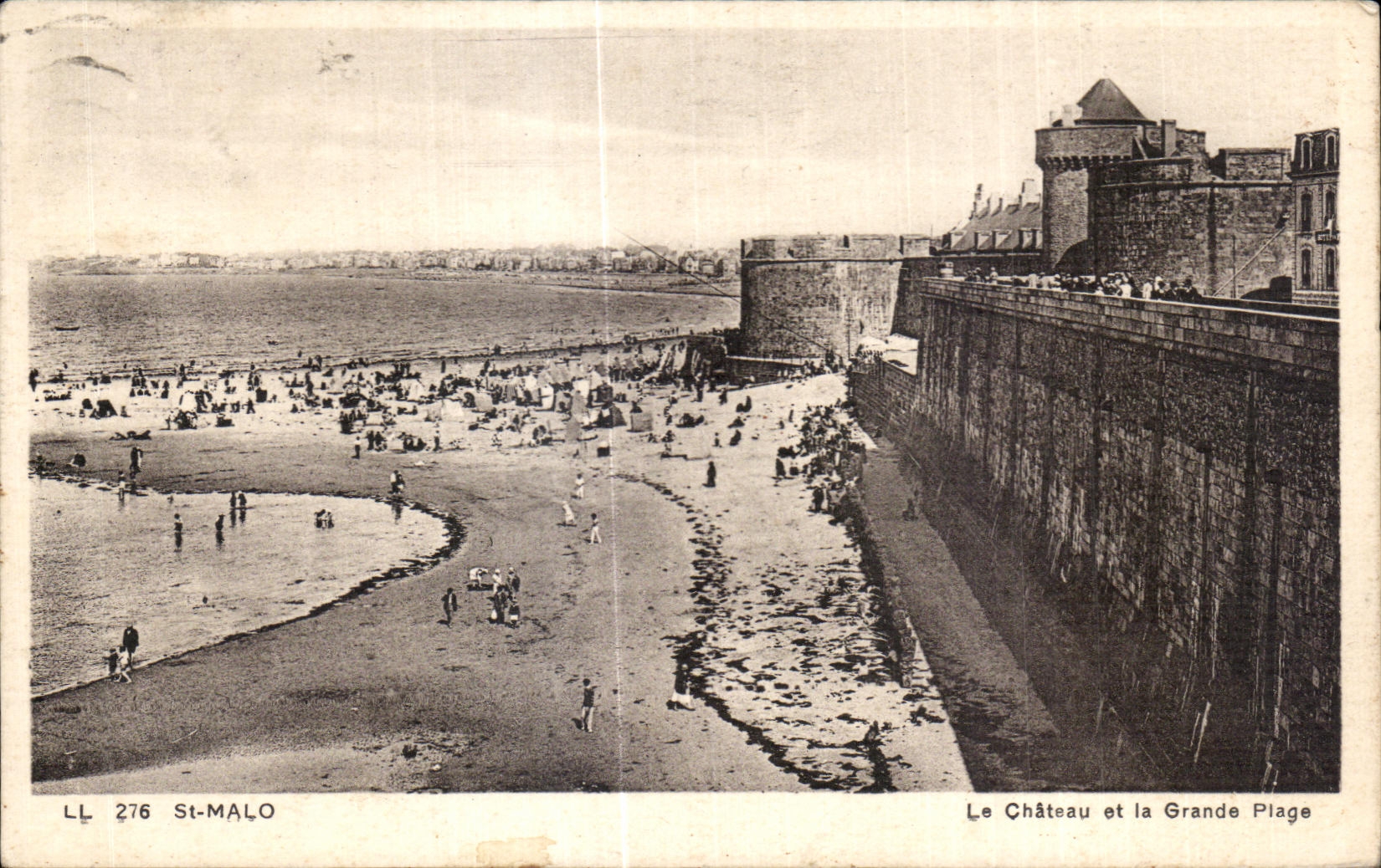 Saint-Malo — Le Château et la Grande Plage — LL 276