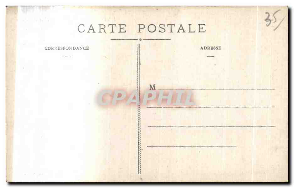 Saint-Malo — La Rade au clair de lune — Artaud-Nozais, Nantes — Verso