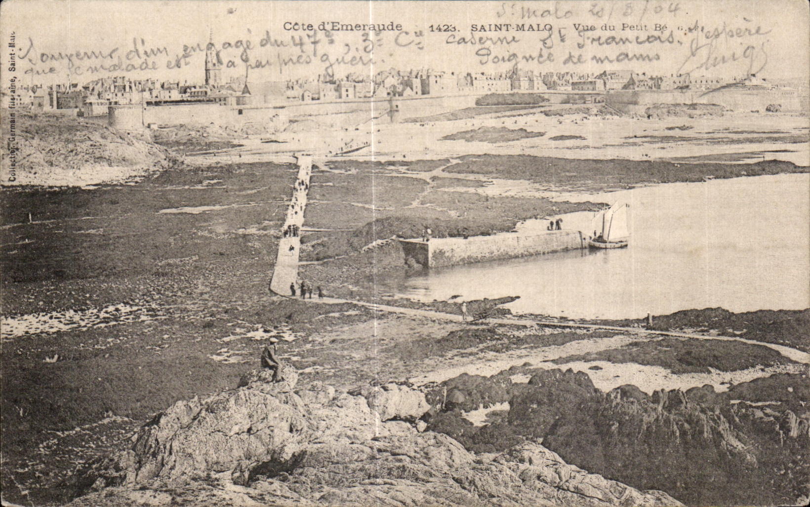 Saint-Malo — Vue du Petit Bé — Côte d'Emeraude — Éditeur : Saint-Bau