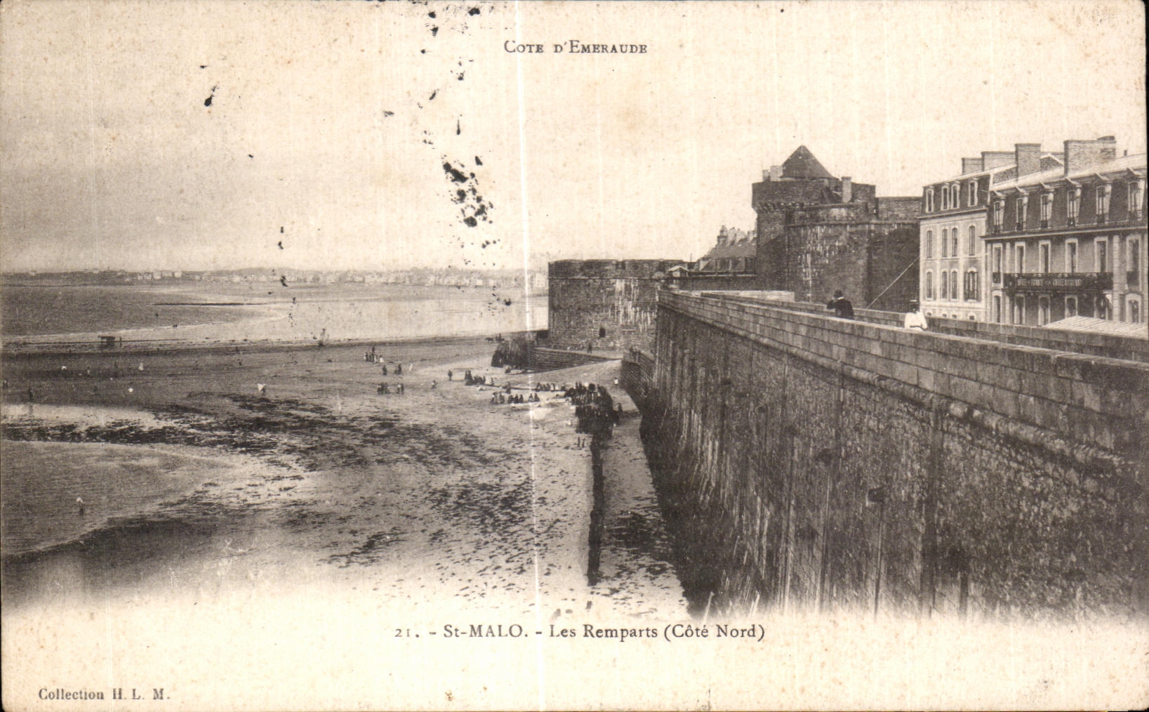 St-Malo - I Muri (Lato Nord) — Costa d'Emeraude, editore sconosciuto, n° 21