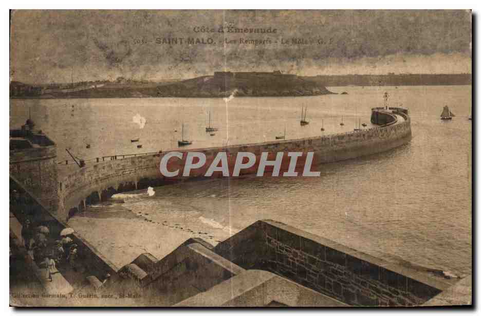 CPA Cote d Emeraude St Malo les Remparts