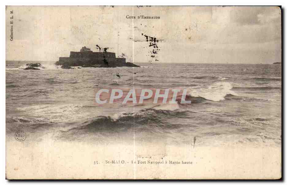 El Fuerte Nacional a marea alta — Costa d'Embraude — St-Malo — n°15