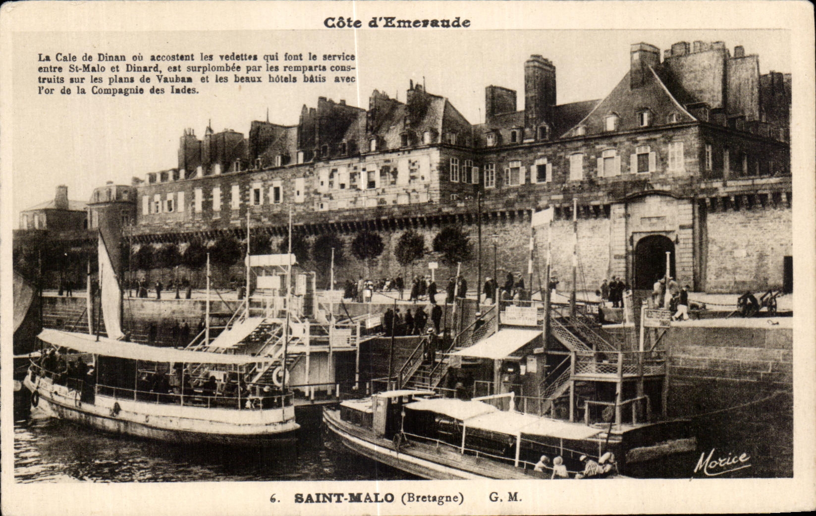 Côte d'Émeraude — Saint-Malo (Bretagne) — G. M. Morice