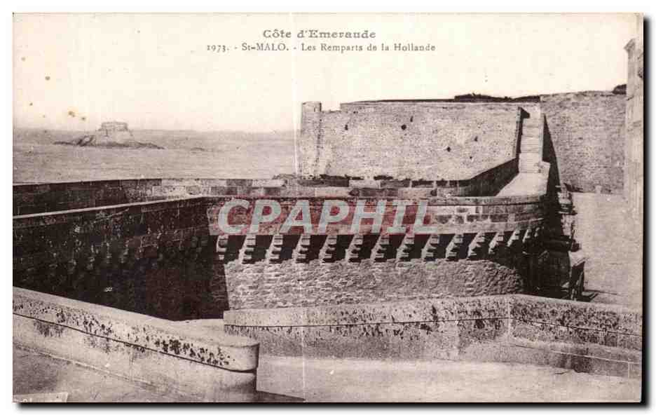 St-Malo - Les Remparts de la Hollande — Côte d'Émeraude, 1973