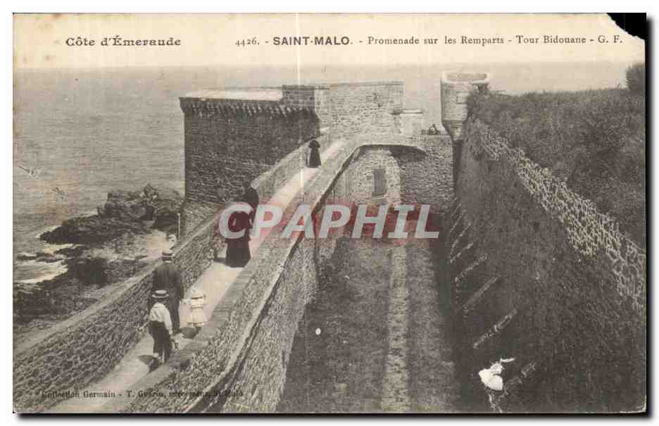 Saint-Malo - Promenade sui Remparts - Torre Bidonane - G.F.