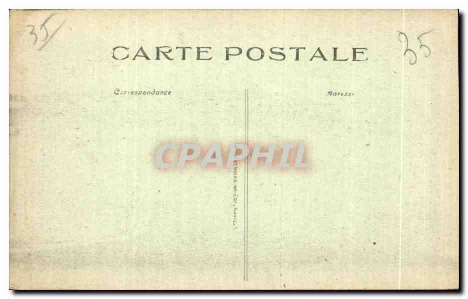 Saint-Malo - La Plage à marée montante — Cote d'Émeraude, éditeur inconnu, n° 92 — Verso