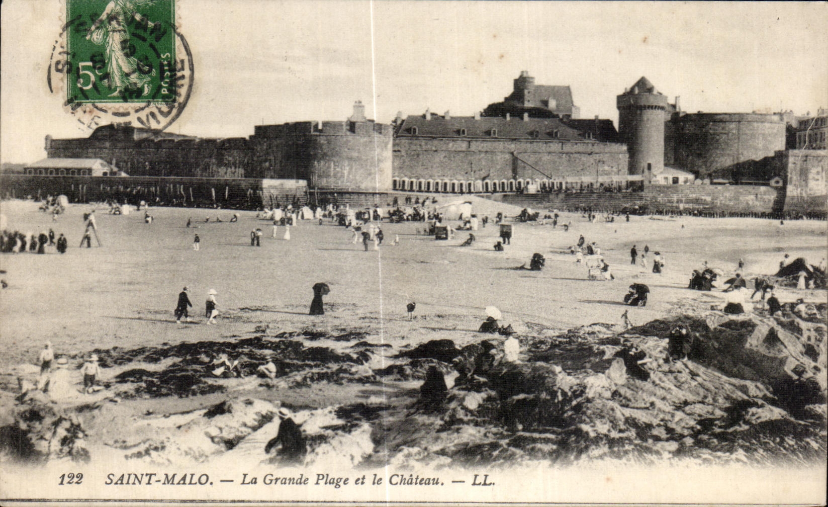 CPA St Malo La Grande Plage et le Chateau