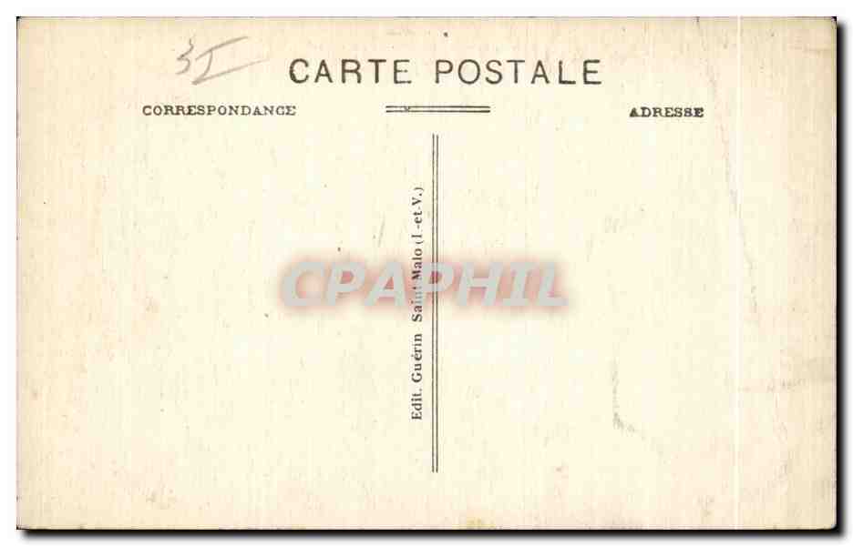 CPA St Malo Le Fort National a Maree basse The National Fort at low tide — Reverso