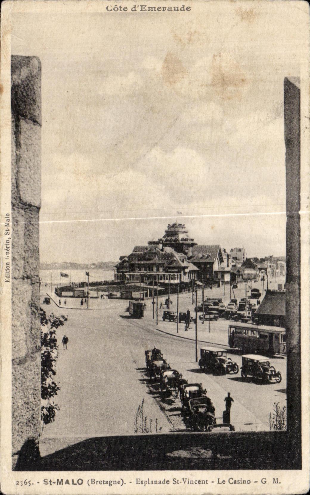 CPA St Malo (Bretagne) Esplanade St Vincent Le Casino