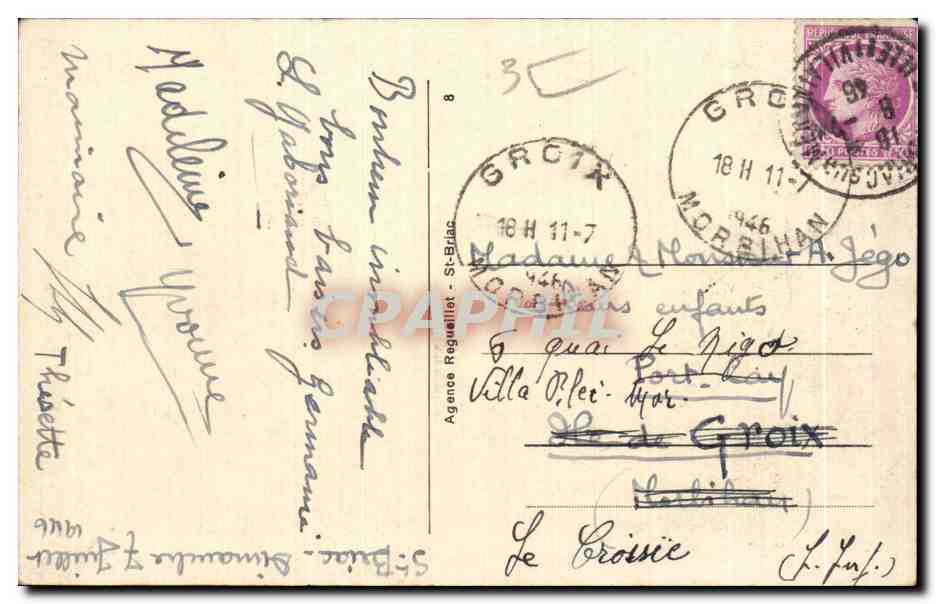 Le Port — Saint-Briac — Agence Reguellet — Verso