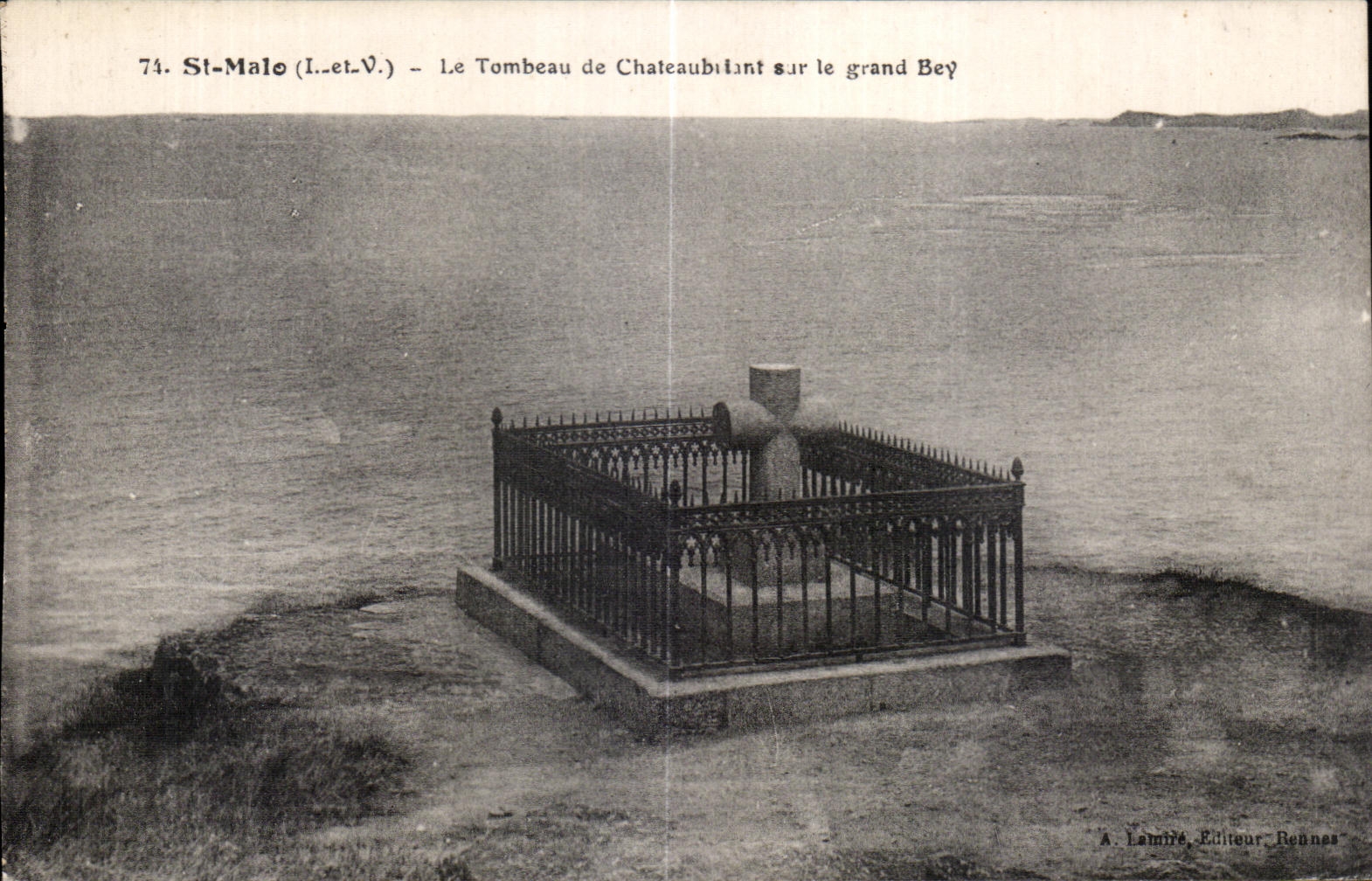 St-Malo (I.-et-V.) - Le Tombeau de Chateaubilant sur le grand Bey
