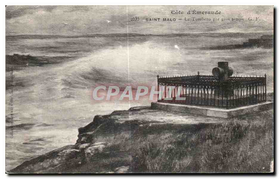Côte d'Émeraude — Le Tombreau par gros temps — G. F. — n°335