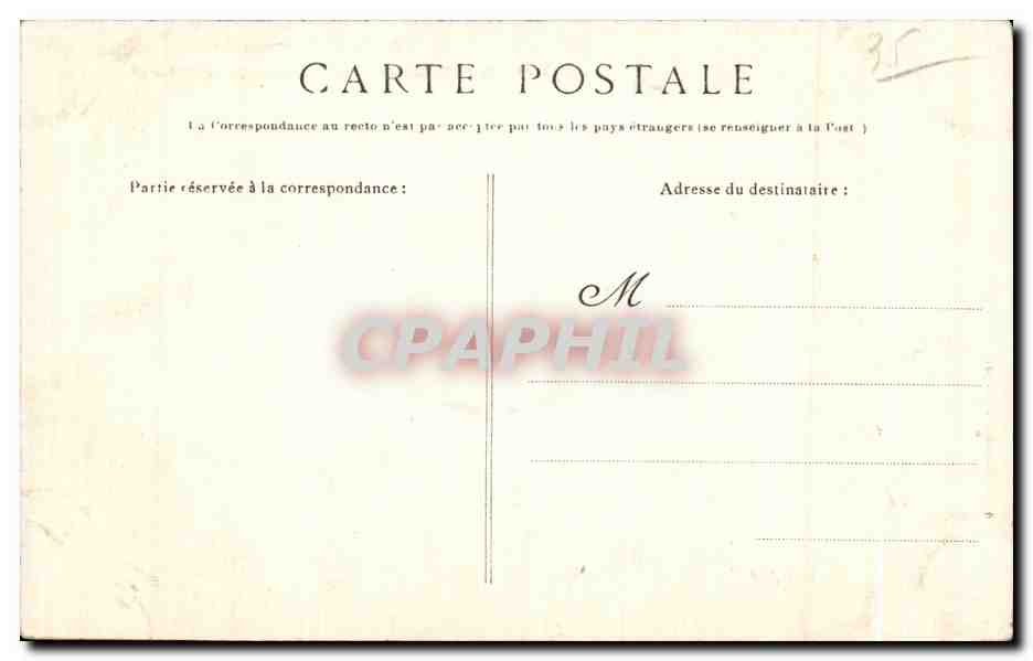 Côte d'Émeraude — Le Tombreau par gros temps — G. F. — n°335 — Verso
