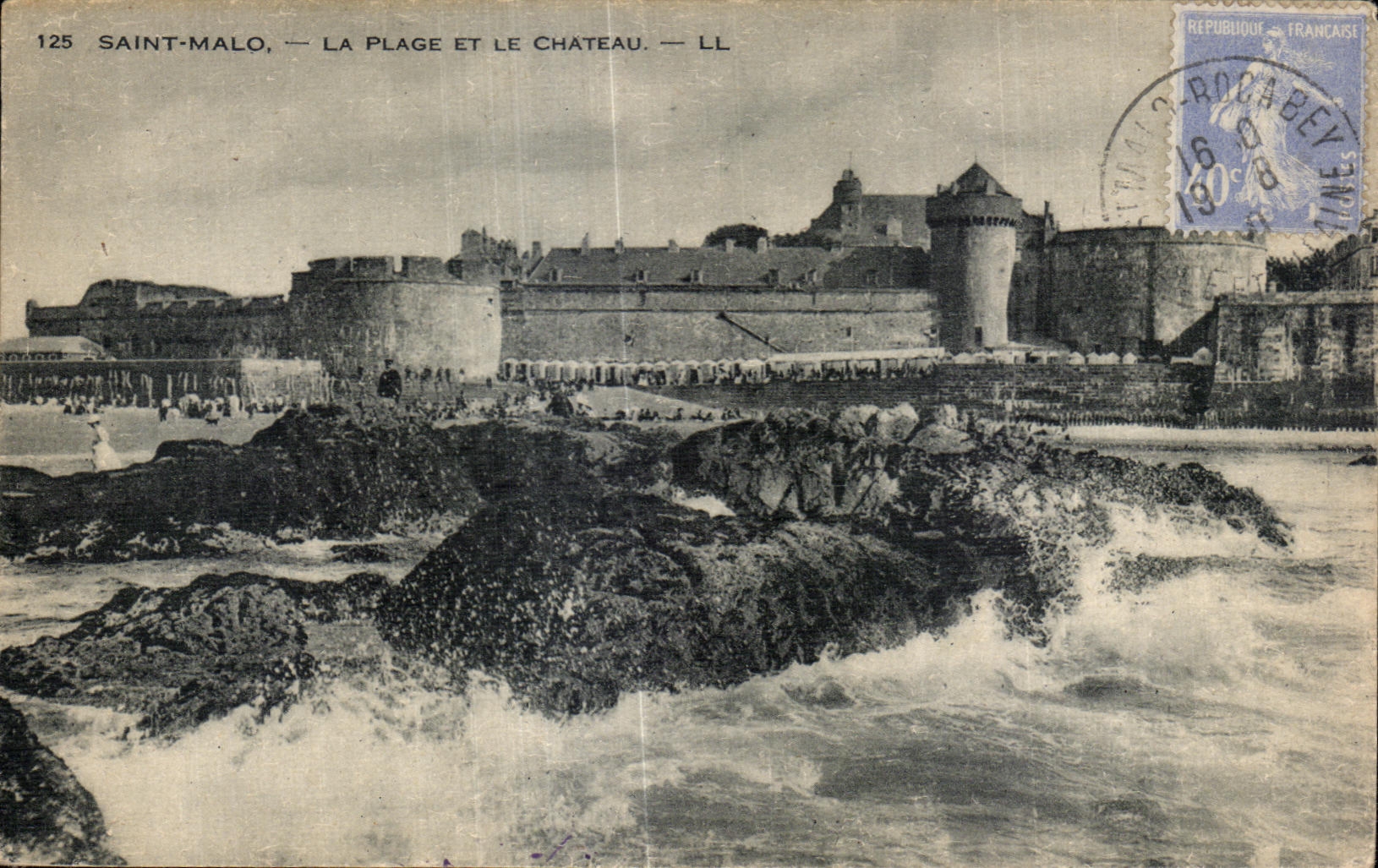 Saint-Malo — La plage et le château — LL