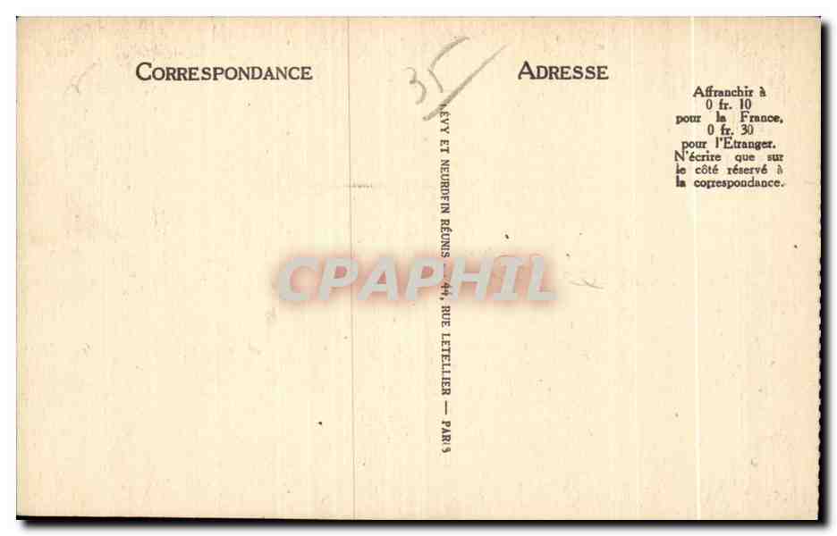Saint-Malo — Le Tombeau de Chateaubriand — LL — Verso
