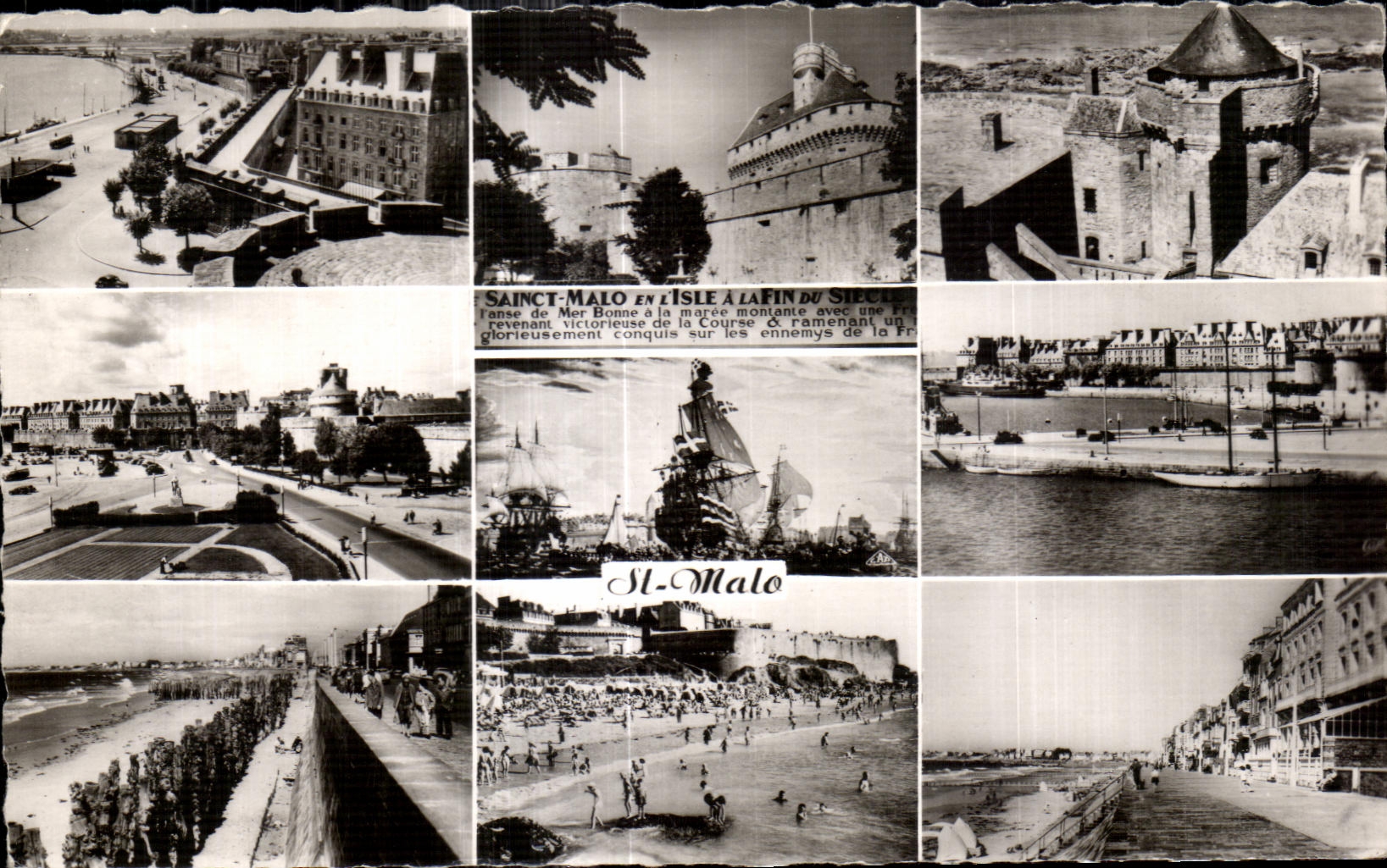 Saint-Malo — vue panoramique et historique — Réal Photo, n°1048