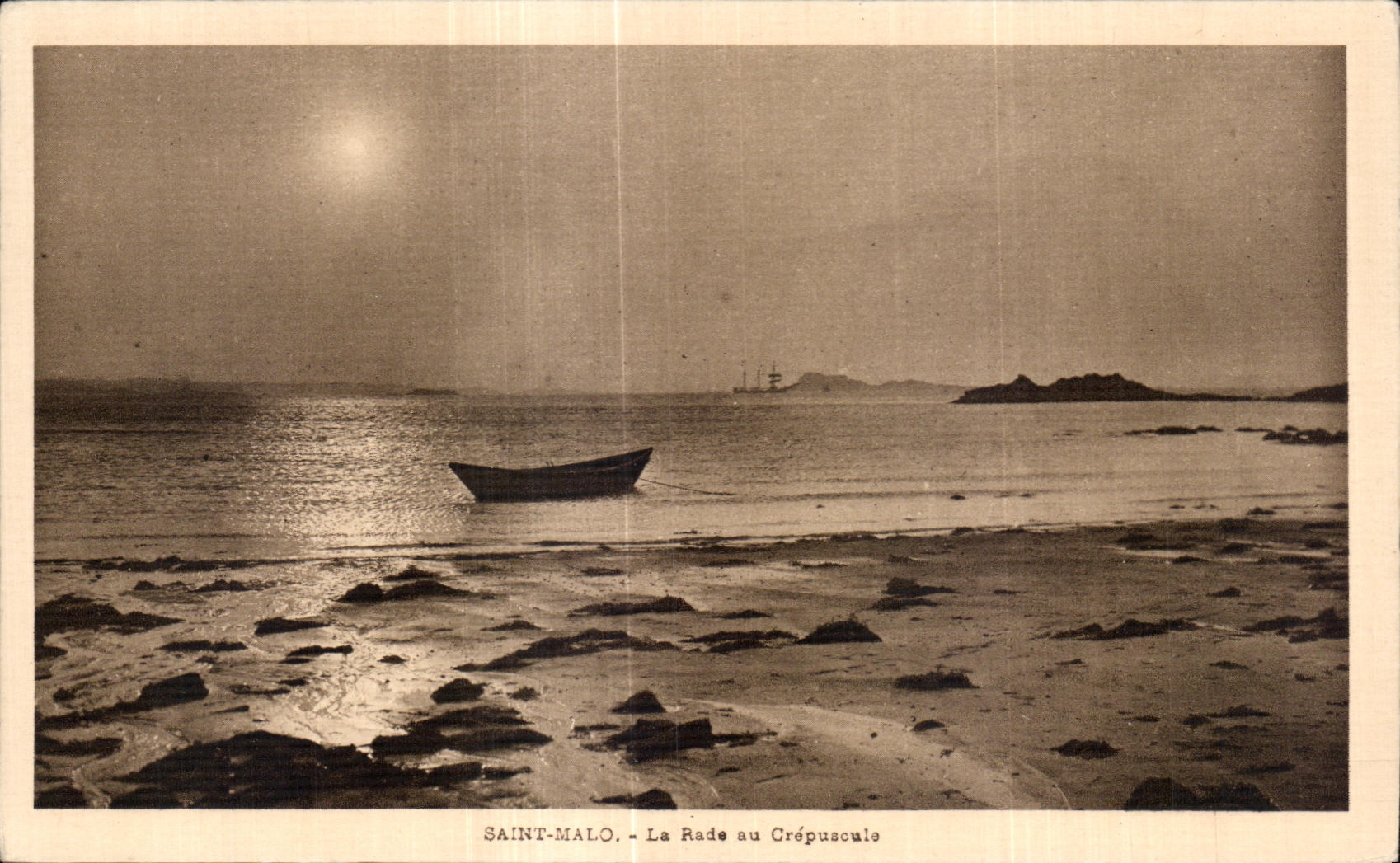 CPA Saint Malo La Rade au Crepuaculo
