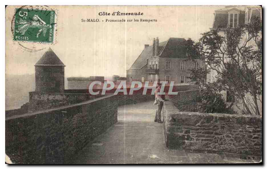 St-Malo - Promenade sur les Remparts — Côte d'Émeraude, éditeur Coll. H. 7