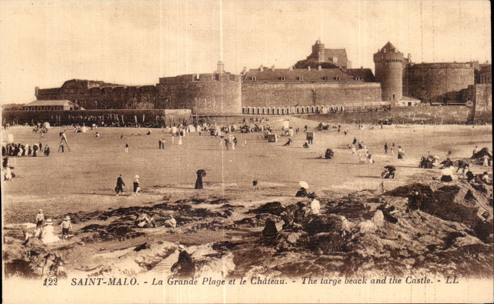 SAINT-MALO - La Grande Plage e il Castello - LL