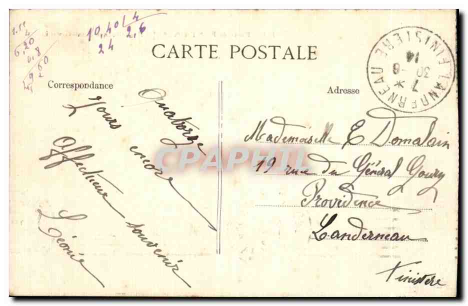 Bosque de FONTAINEBLEAU — Roca de Saint-Germain — Editor no identificado, n° de serie 353 — Reverso