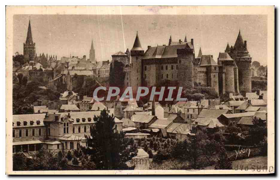 Château de Dunois — vue panoramique — éditeur Yvon, n° 107
