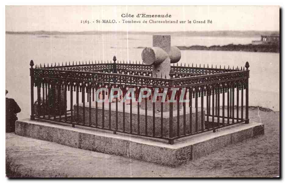 Tombeau de Chateaubriand sur le Grand Bé — St-Malo — Côte d'Émeraude