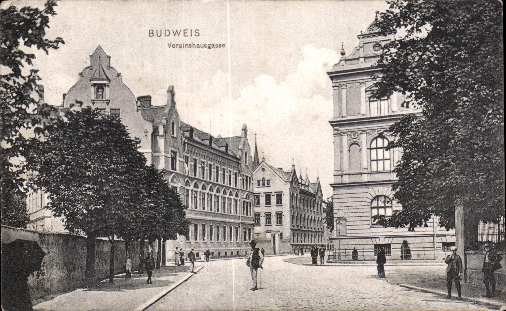 CPA Tchequie Thcequia Budweis Vereinshaugasse