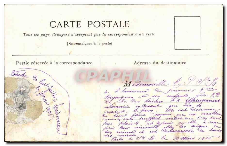 CPA Touraine Porte des Cordeliers a Loches — Rückseite