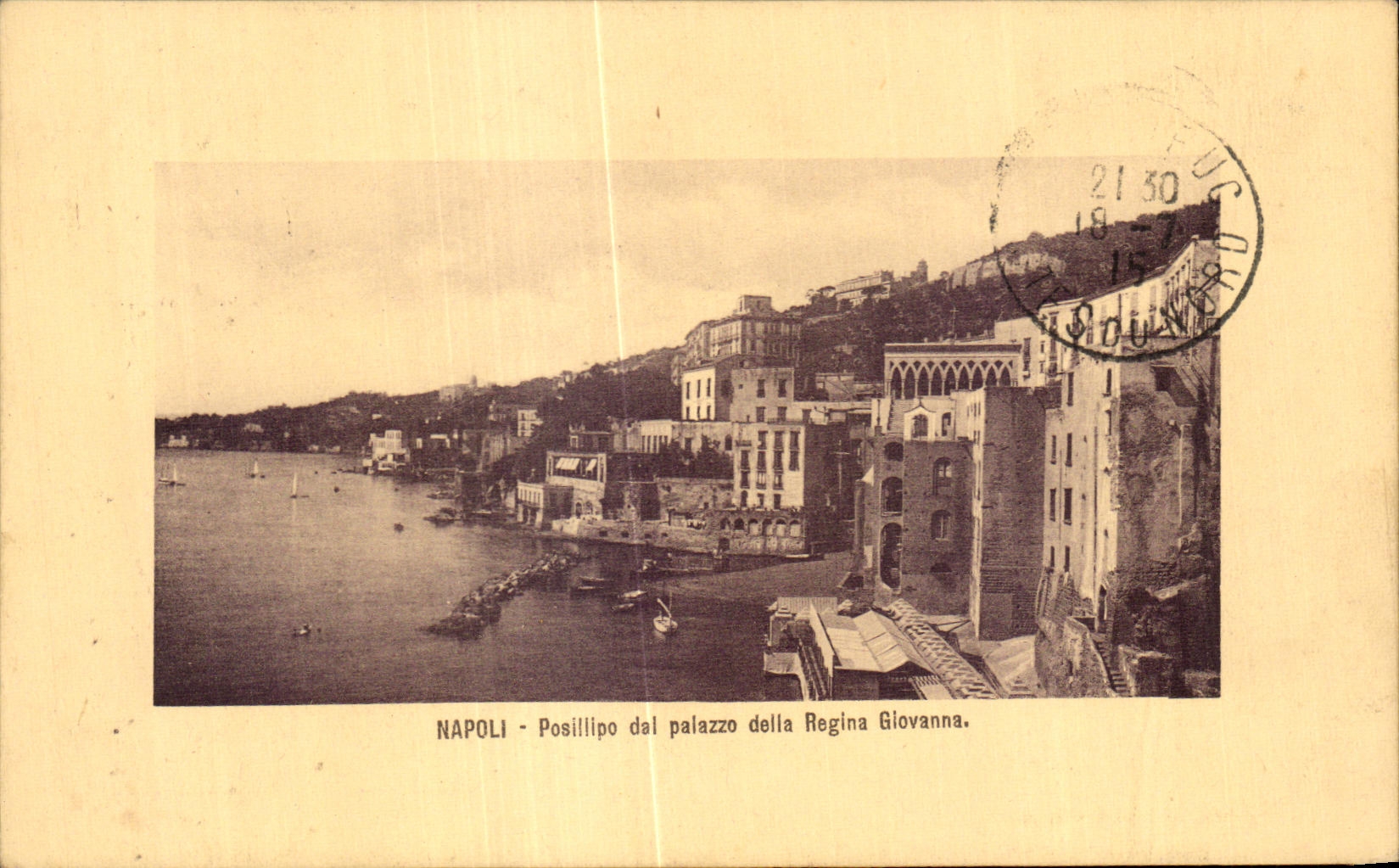 CPA Napoli Posillpo dal palazzo della Regina Giovanna