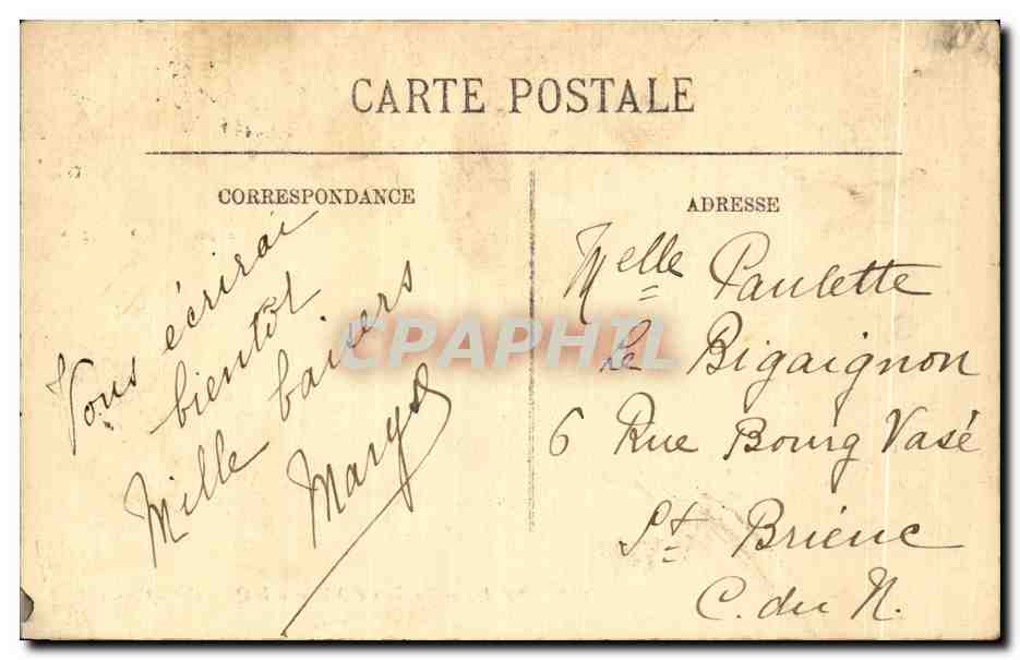 CPA Paris La Gare d Orleans et le Quai d Orsay — Rückseite