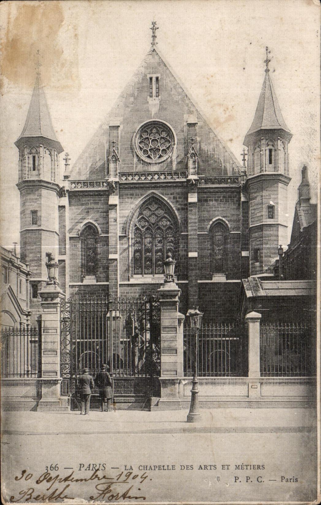 CPA Paris La Chapelle des Arts et Metiers