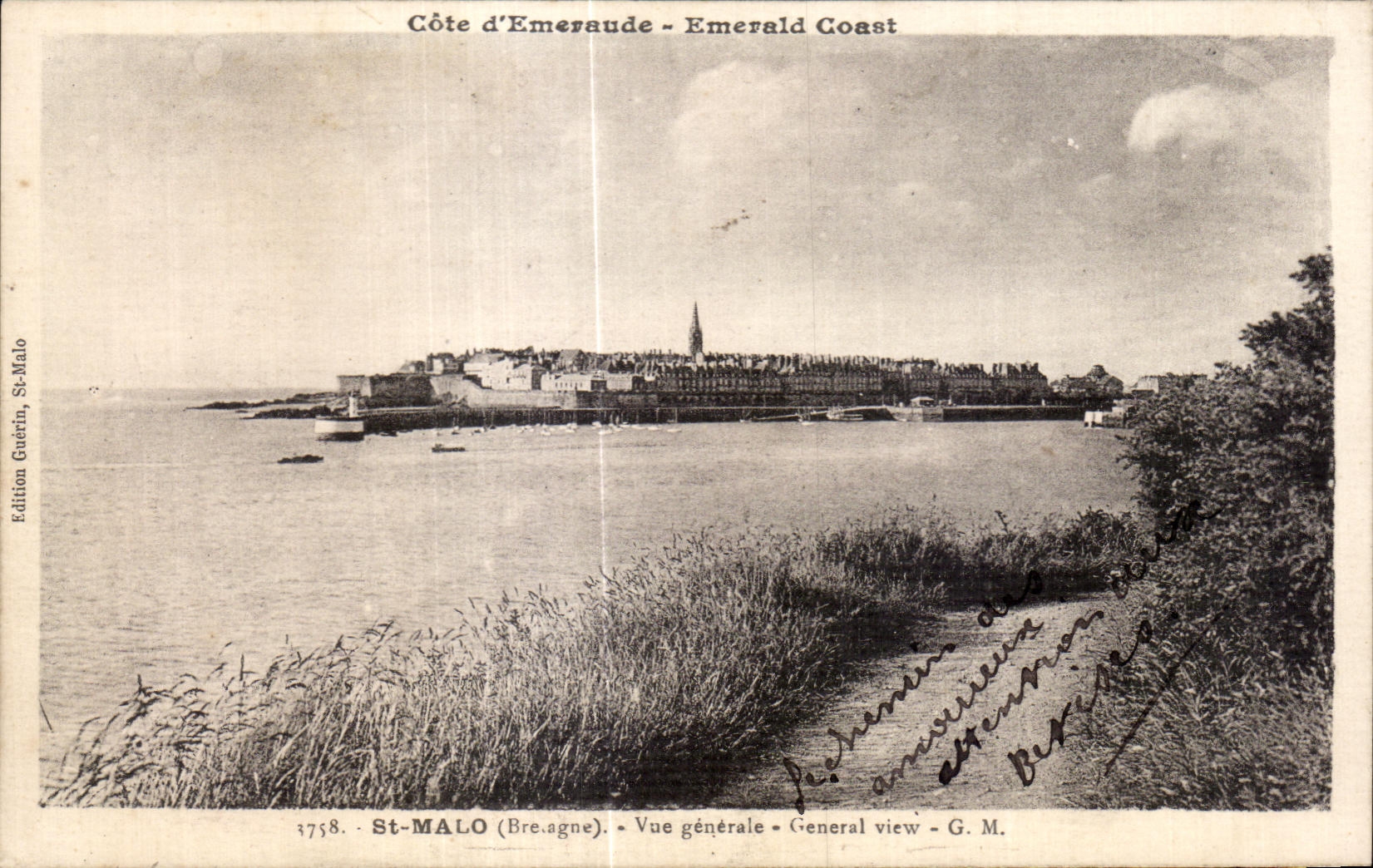 St-Malo (Bretagne) — Vue générale — Édition Guérin, St-Malo
