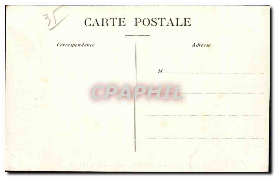 Le Châtelet, par Vitré (Ille-et-Vilaine) — château avec étang et tour ronde — éditeur Coll. E. Hamon, n° 3779 — Achterkant