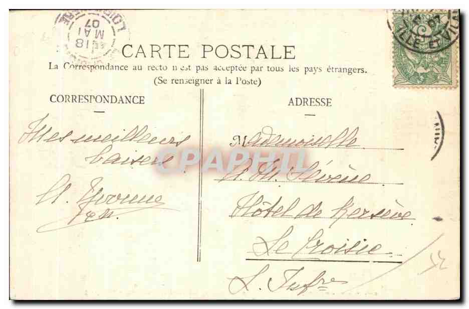 Vitré — Vue Générale prise des Tertres Noirs — Cliché Bazar Parisien — Rückseite