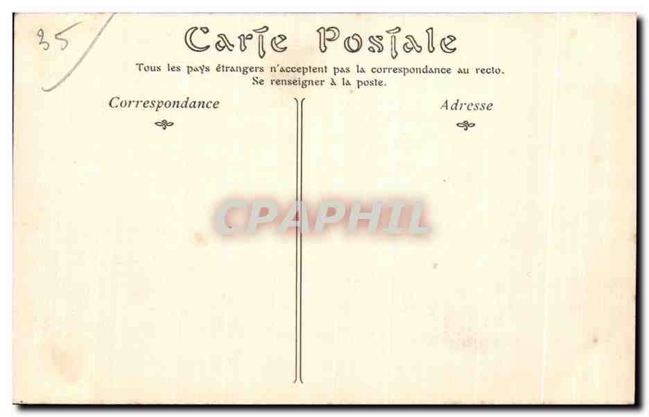 CPA Bateau de Vitre La Tour Suint Laurent et le Cbatelet — Rückseite