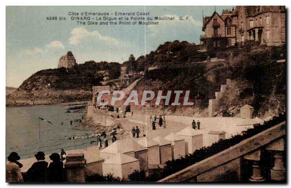 Dinard - La Digue et la Pointe du Moulinet — G. F. — n° 4538 bis