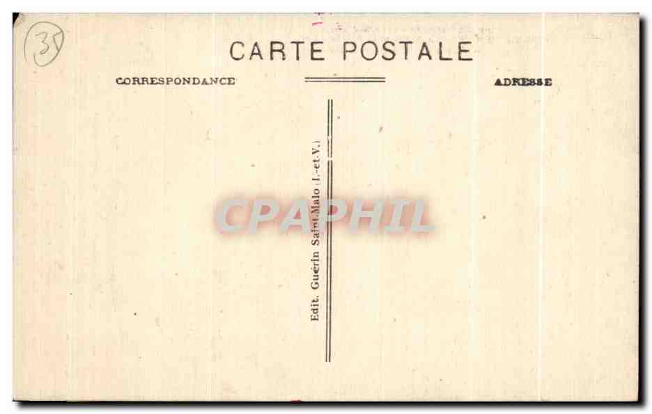 Dinard - La Digue et la Pointe du Moulinet — G. F. — n° 4538 bis — Rückseite