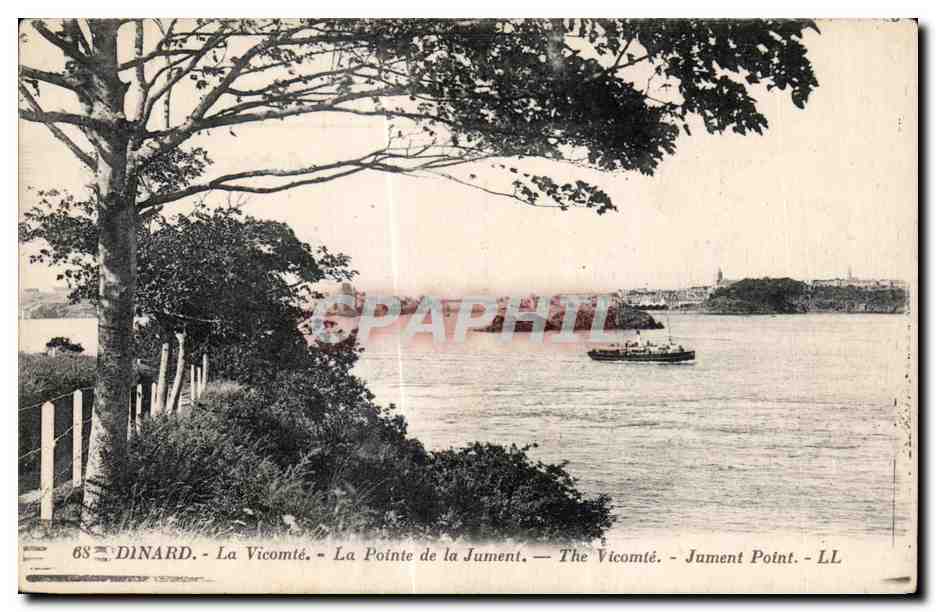 CPA Dinard La Vicomte La POinte de la Jument The Vicomte Jument Point