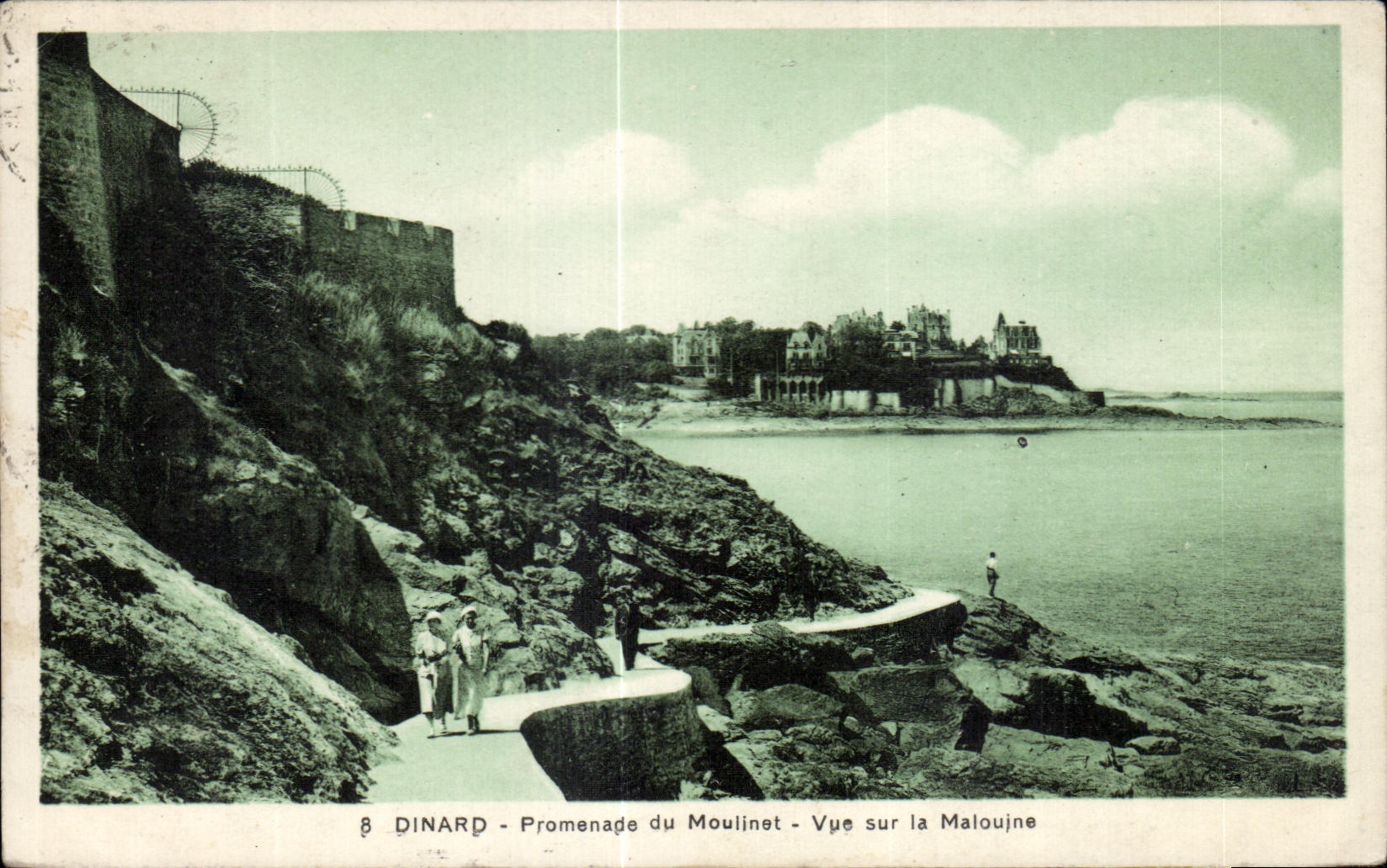 Dinard - Promenade du Moulinet - Vue sur la Maloujne — Éditeur : Grand Bazar, Dinard, n°8