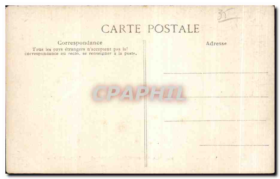 La Vicomté-en-Dinard — Étude d'Arbres — Éditeur E.P.D. n°742 — Verso