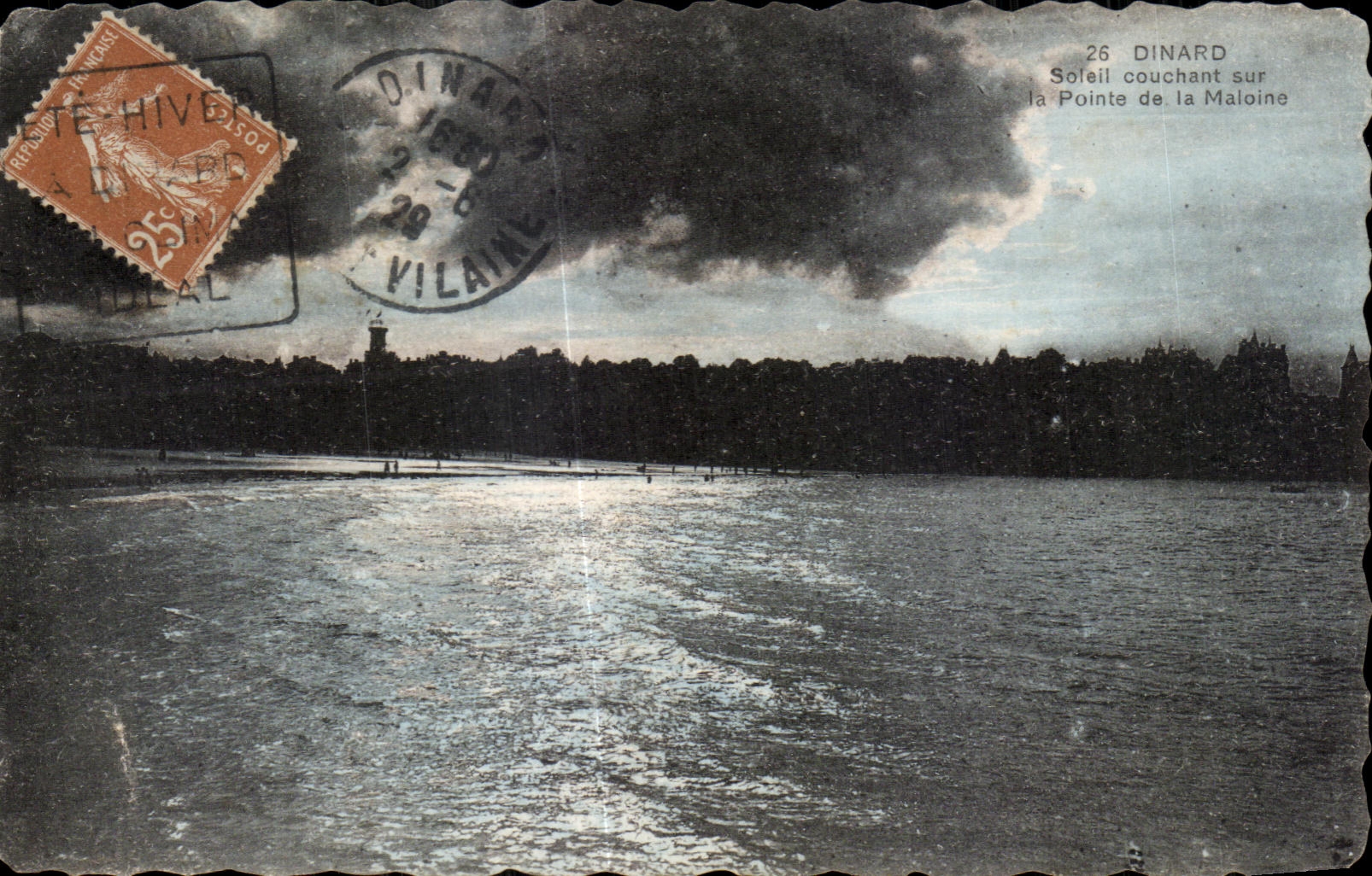 Dinard — Soleil couchant sur la Pointe de la Maloine — Édition de luxe Gabriel Labeur