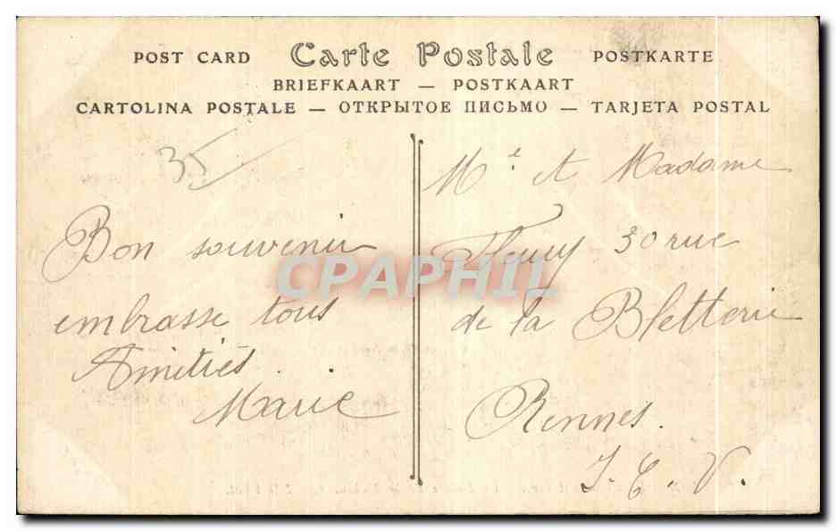 CPA Dinard Cote D Emeraude la pointe de la Malouine — Verso