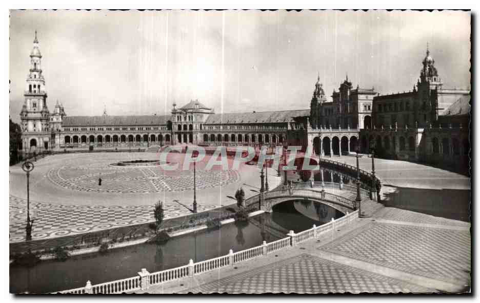Seville — Plaza de España: Vista general — Heliotipia - Madrid, n° 90