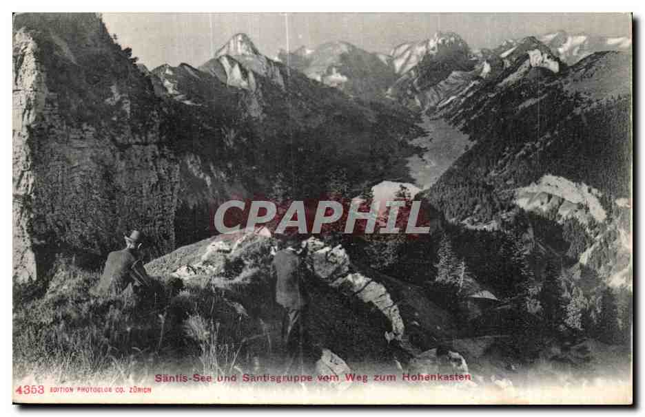CPA Santis See Und Santisgruppe Vom Weg Zum Hohenkasten