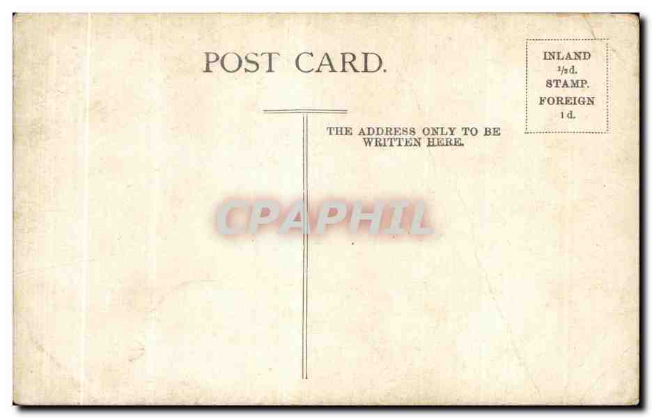 CPA Houses of Pariament — Verso