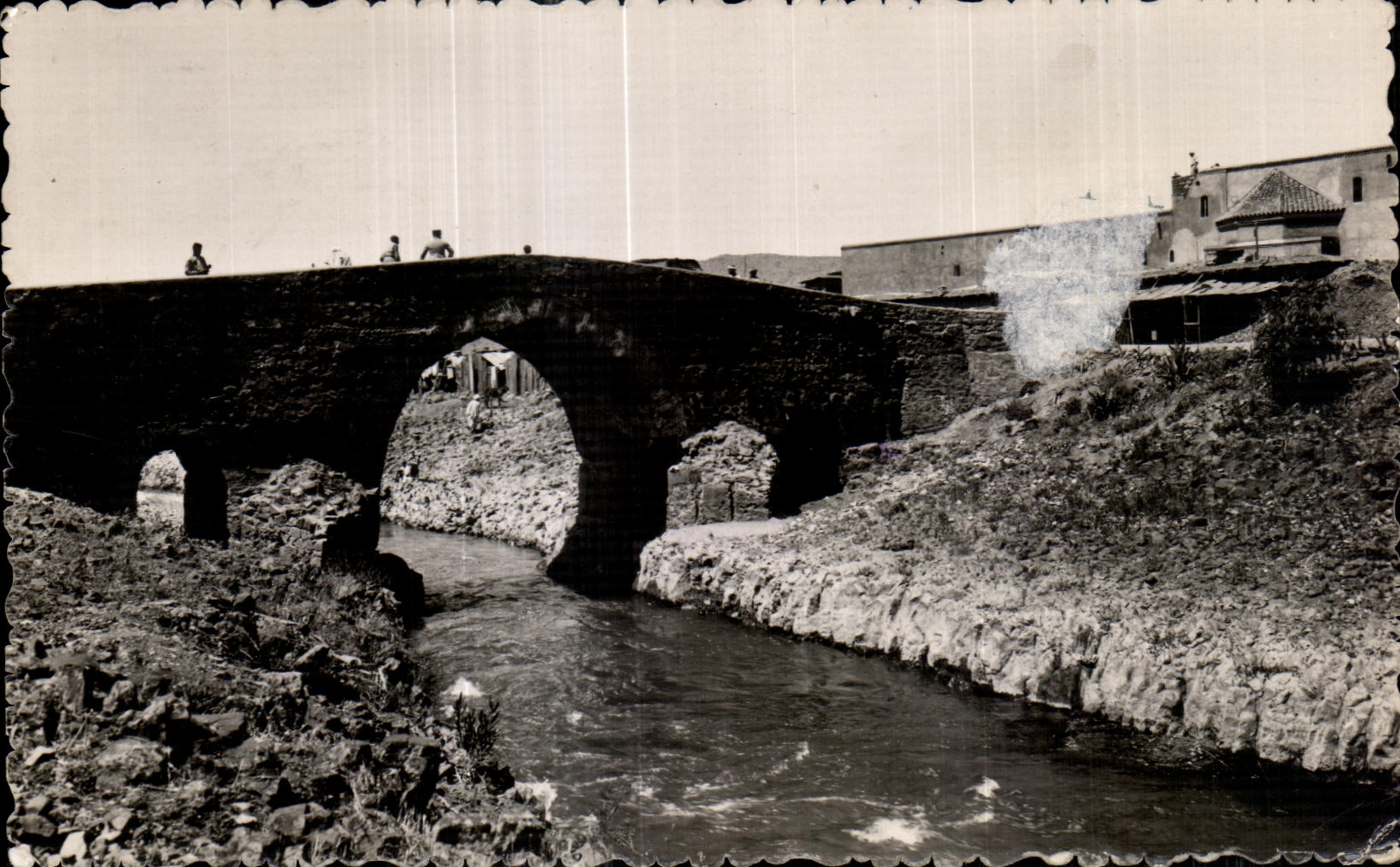 CPA Maroc Khenifra Pont Portugais Sur I Oum Er Rebia