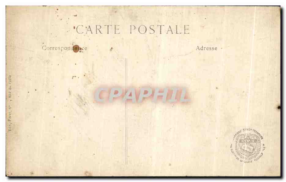Caricatures sur une toile de tente — Paris — L. C. H. Paris, n° 435 — Reverso