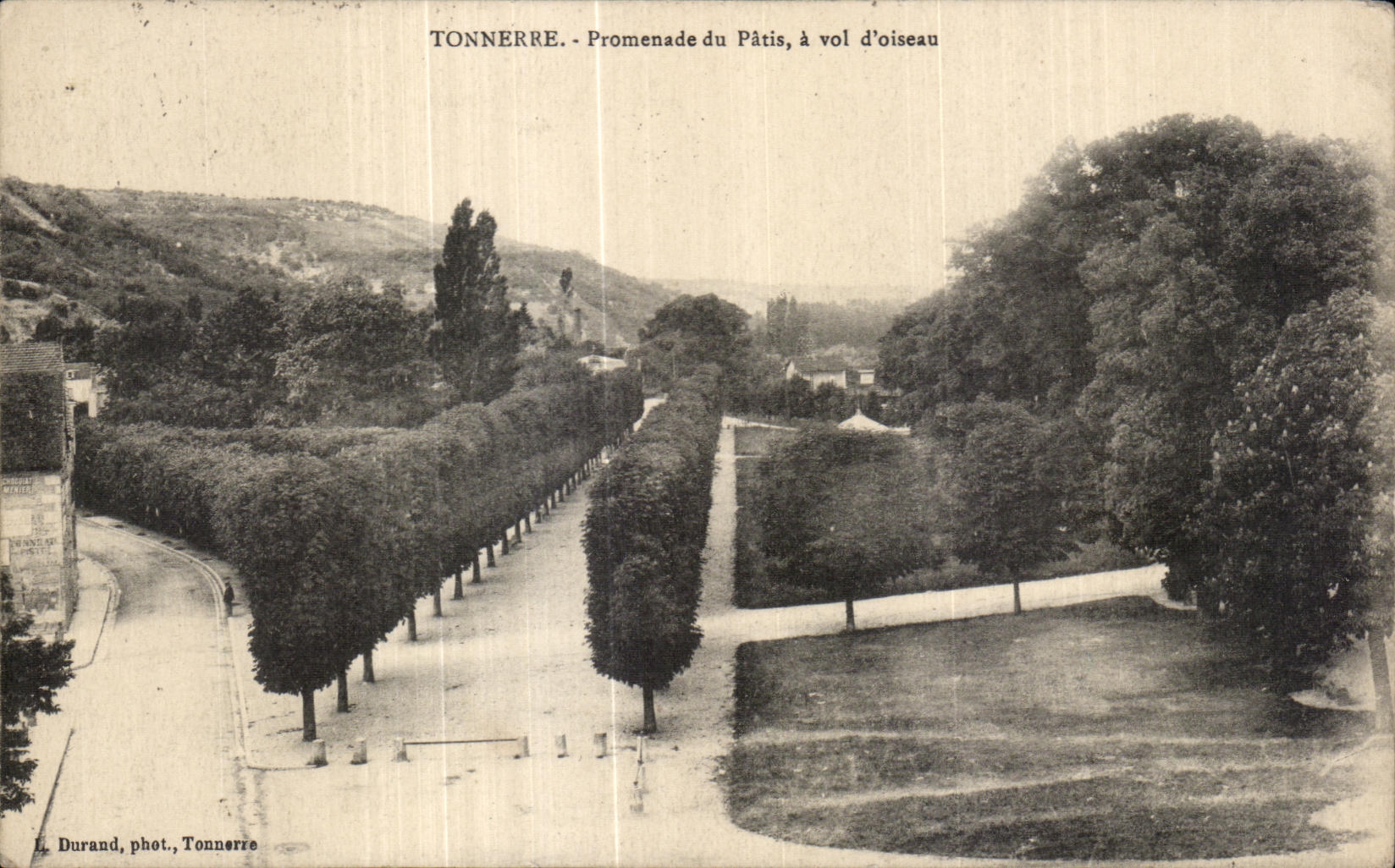 CPA Tonnerre Promenade du Patis a vol d oiseau