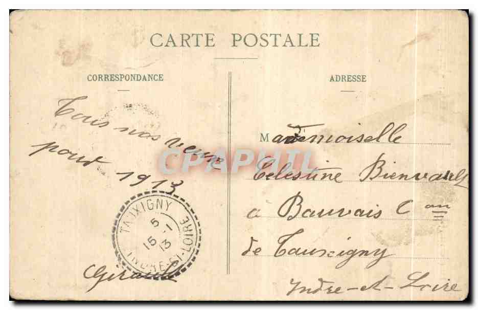 CPA La Croix du Nivolet — Rückseite